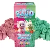 Σετ Fluffy Sand 2x70g ροζ/πράσινο TUBAN