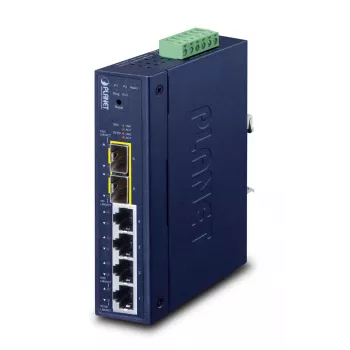 Διαχειριζόμενος διακόπτης PLANET Industrial L2/L4 4-Port Gigabit Ethernet 10/100/1000
