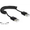Καλώδιο USB DeLOCK 83239 USB 2.0 0,6 m μαύρο