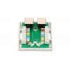 Επιφανειακή πρίζα δικτύου Extralink EX.9649 — 2x RJ45 Cat5e STP