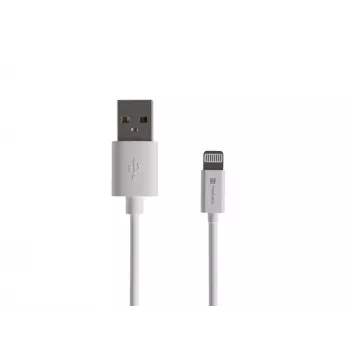 Natec Prati καλώδιο Lightning (m)->USB-A (m) 2m MFi λευκό NKA-2149