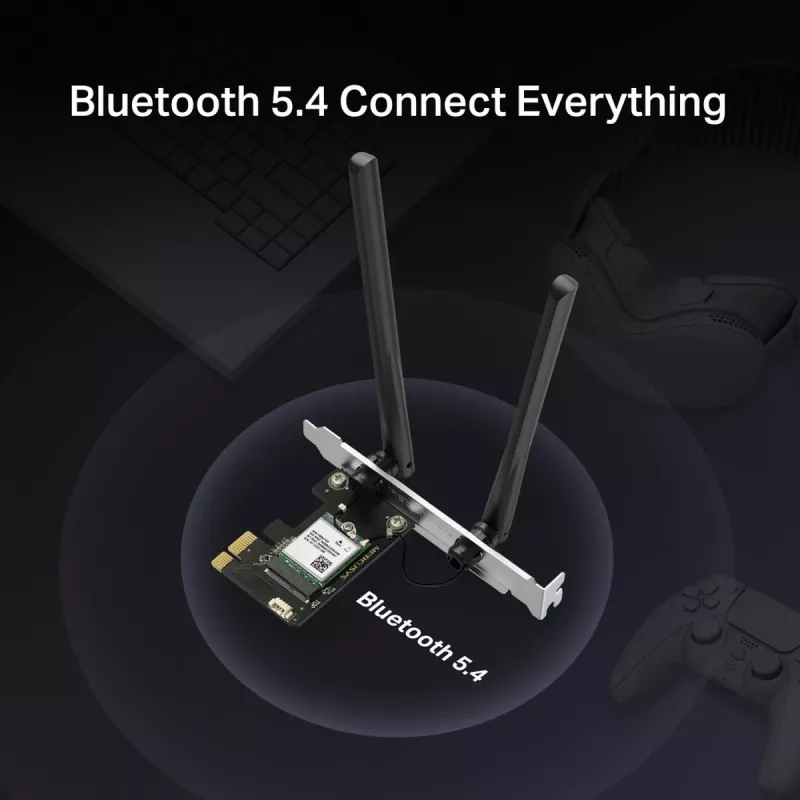 Ασύρματος USB Adapter MERCUSYS MA70XE AX1800 με Bluetooth 5.4 – Wi‑Fi 6 (AX1800)