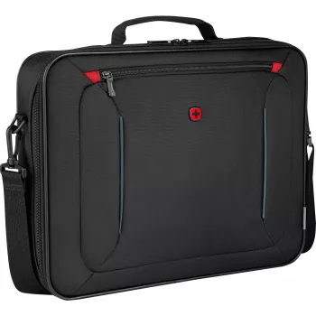 Θήκη laptop Wenger BQ 16 Clamshell — αδιάβροχη μαύρη θήκη για laptop 16 inch, ανθεκτική προστατευτική θήκη
