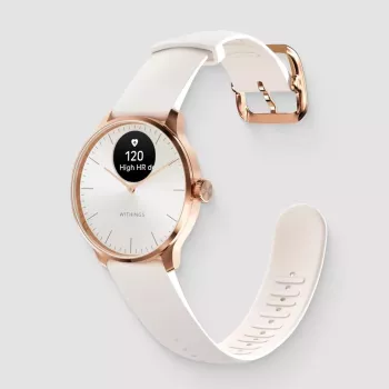 Υβριδικό smartwatch Withings ScanWatch Light χρυσό λευκό