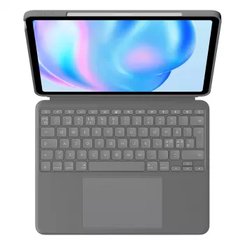 Πληκτρολόγιο Logitech Combo Touch QWERTY Δανικά Φινλανδικά Νορβηγικά Σουηδικά Smart Connector Γκρι