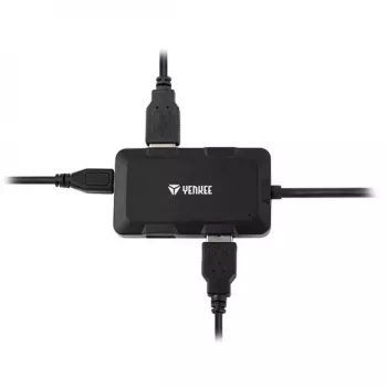 Yenkee YHB 4341BK Hub USB 3.0 4 θυρών με είσοδο τροφοδοσίας Micro-USB