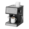 Jata JECA2525 μηχανή espresso, 20 bar, 850 W, δεξαμενή νερού 1,8 l, σωλήνας ατμού, μαύρο / ανοξείδωτο ατσάλι