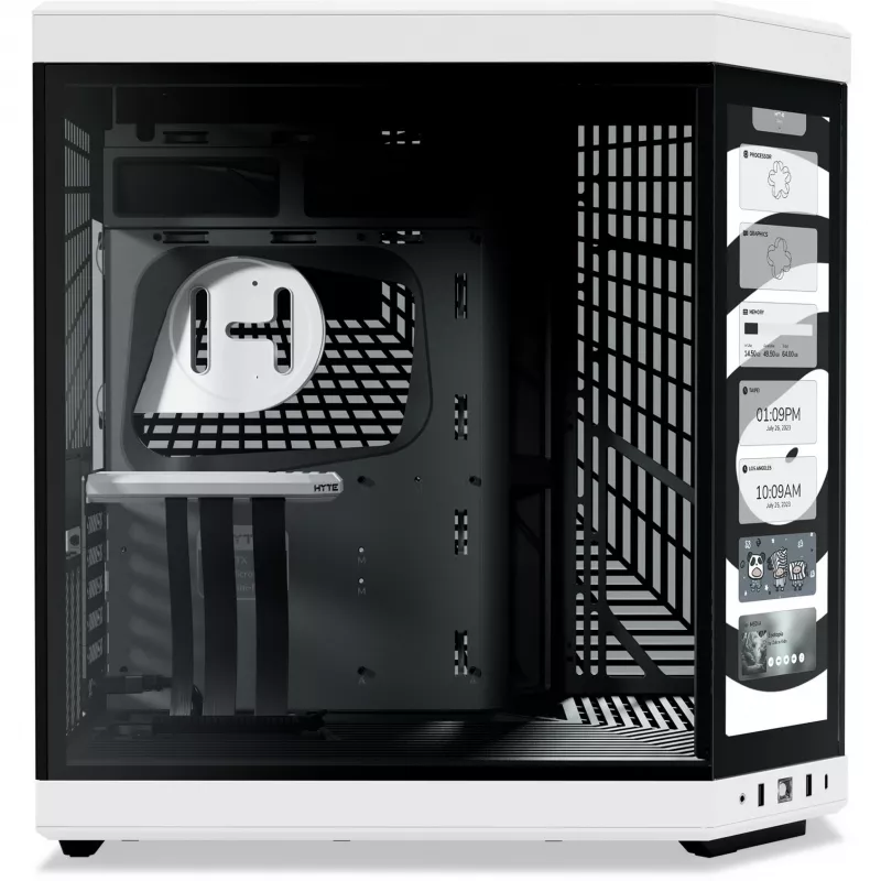 HYTE Y70 Touch Infinite Midi Tower μαύρο, λευκό