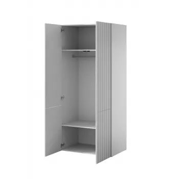 Ντουλάπα cama meble PAFOS 2D 90x55,5x198,5 cm λευκό ματ με 2 ράφια