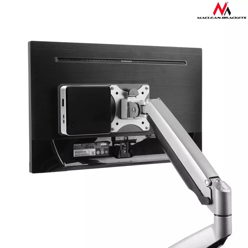 Maclean MC-721NUC Mac Mini CPU PC VESA βάση υπολογιστή με στήριξη κεφαλής