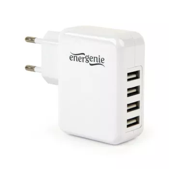 USB φορτιστής Universal λευκό/4-Port EG-U4AC-02 GEMBIRD