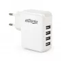 USB φορτιστής Universal λευκό/4-Port EG-U4AC-02 GEMBIRD