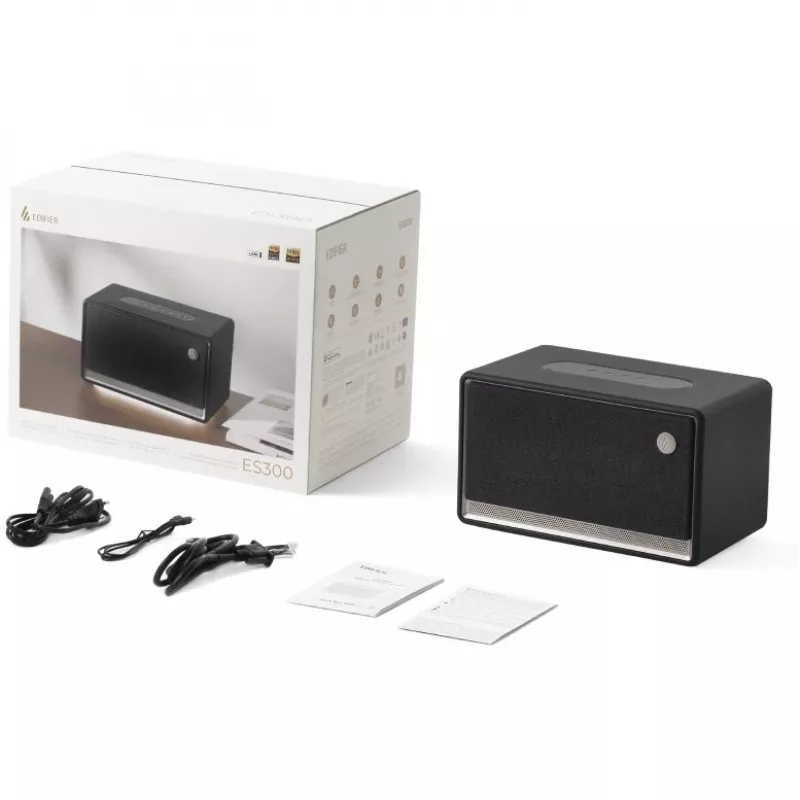 Ηχείο πάρτι Edifier ES300 μαύρο – 2 δρόμων, 60 W RMS, Bluetooth LDAC/SBC, USB-A, περιστροφικός διακόπτης