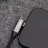 Akyga AK-USB-58 γωνιακό καλώδιο USB-C σε USB-A, 30 cm, 60 W, πλεκτό, μαύρο