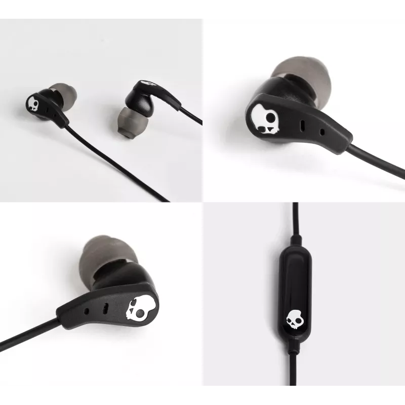 Skullcandy | Αθλητικά Earbuds | Σετ | In-ear | Μικρόφωνο | Ακύρωση θορύβου | Μαύρο