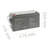 Qoltec 53068 Μπαταρία AGM | 12V | 150Ah | max. 2250A