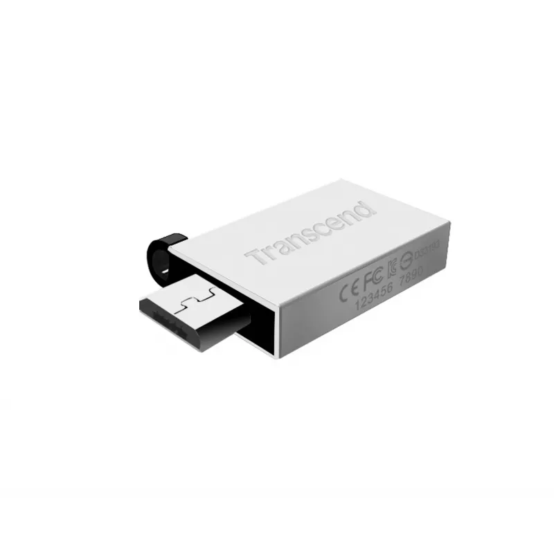 Transcend JetFlash Mobile 380 - Μονάδα USB flash - 16 GB - USB 2.0 - Ασημί (TS16GJF380S)
