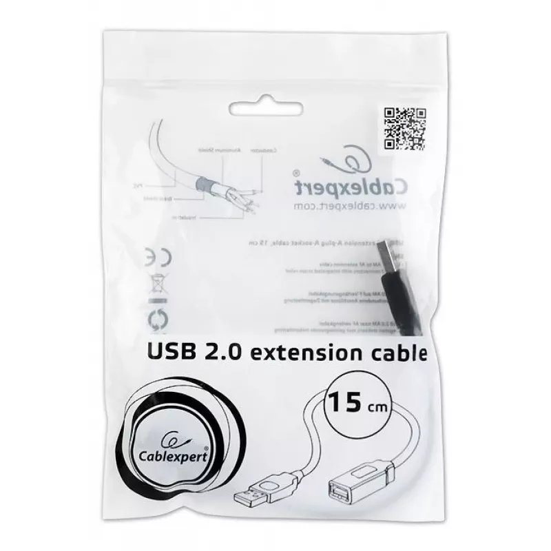 ΚΑΛΩΔΙΟ ΕΠΕΚΤΑΣΗΣ USB2 AM-AF/CCP-USB2-AMAF-0.15M GEMBIRD