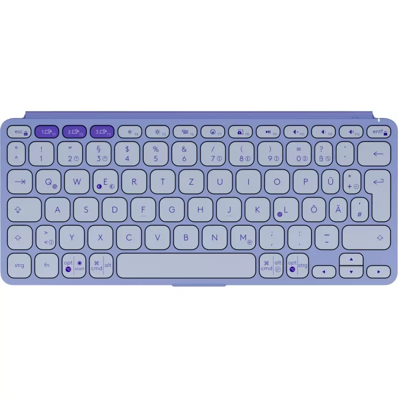 Logitech Keys-To-Go 2, λιλά, Bluetooth, German, 920-012966
