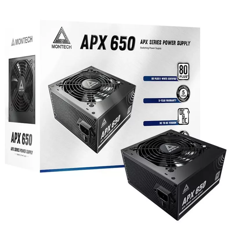 Montech APX650 τροφοδοτικό 650 W 20+4 pin ATX ATX μαύρο