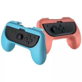 Λαβή χειριστηρίου Subsonic Joy-Cons άνετη λαβή Switch & Switch 2 ροζ τυρκουάζ