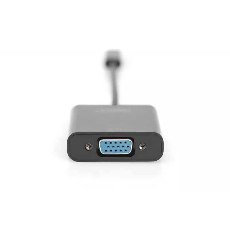 DIGITUS DA-70853 προσαρμογέας USB-C σε VGA, Full HD 1080p, μαύρο