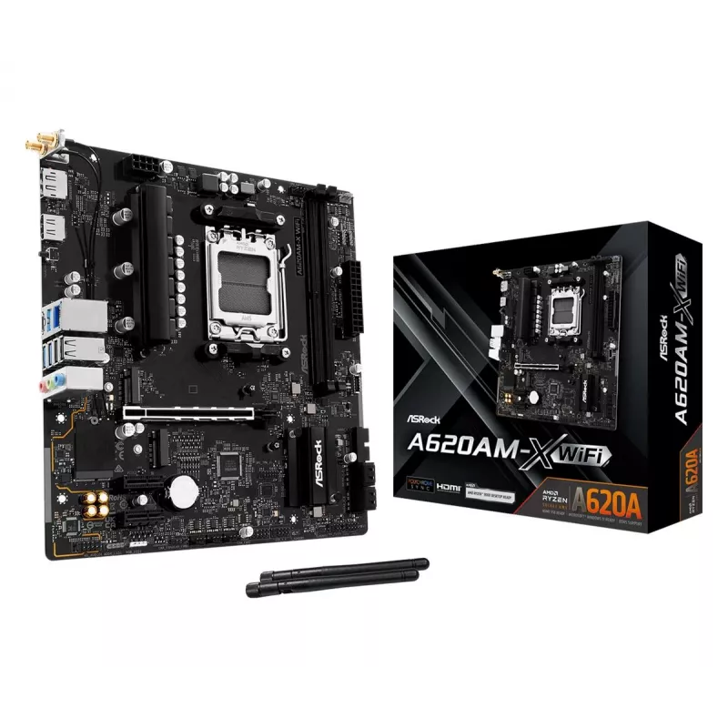 ASRock A620AM-X WiFi AMD A620 AM5 Micro-ATX Μητρική κάρτα