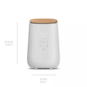 Medisana AH 680 υγραντήρας υπερήχων 2,6 L λευκό, ξύλο 24 W