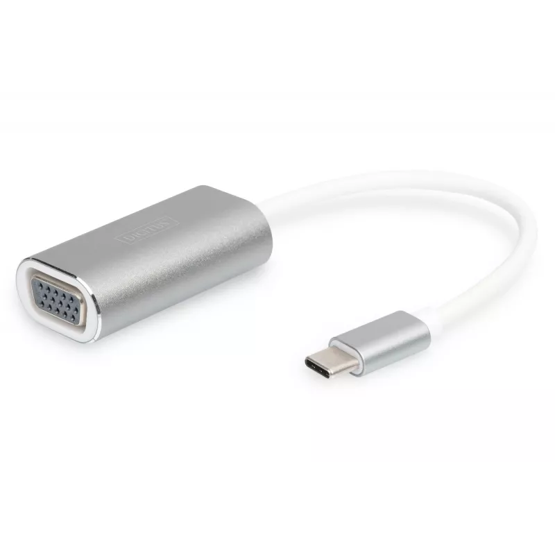 DIGITUS DA-70837 Αντάπτορας VGA 1080p FHD σε USB 3.0 Type C, αλουμίνιο