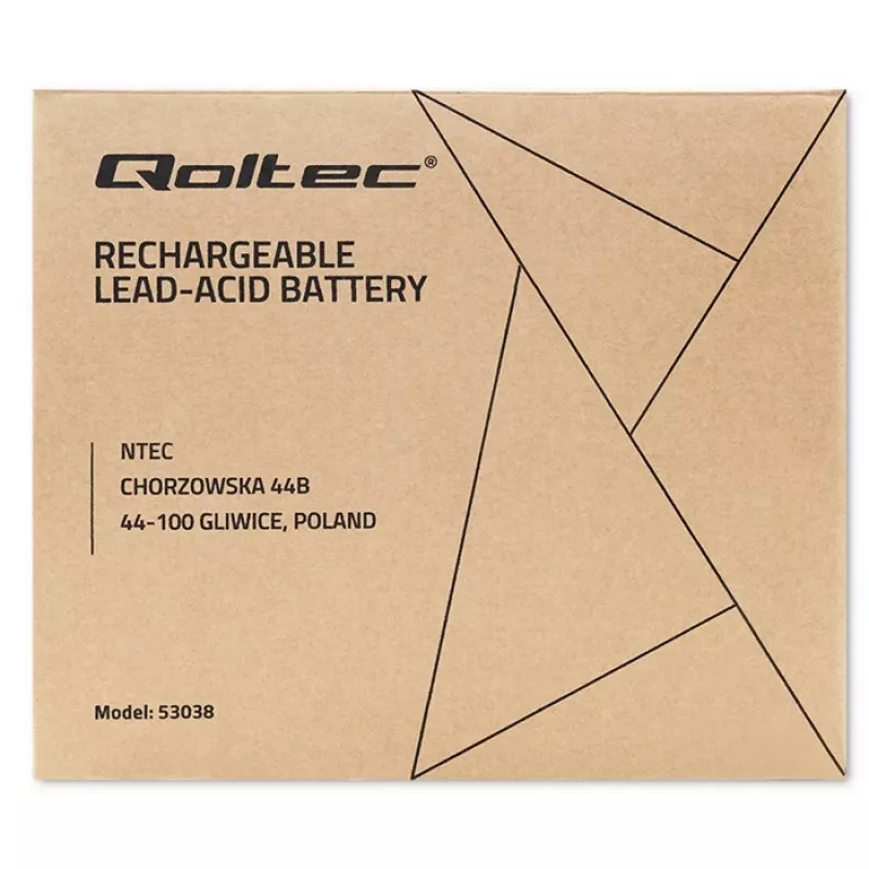 Qoltec 53038 μπαταρία AGM | 12V | 100Ah | max 1200A