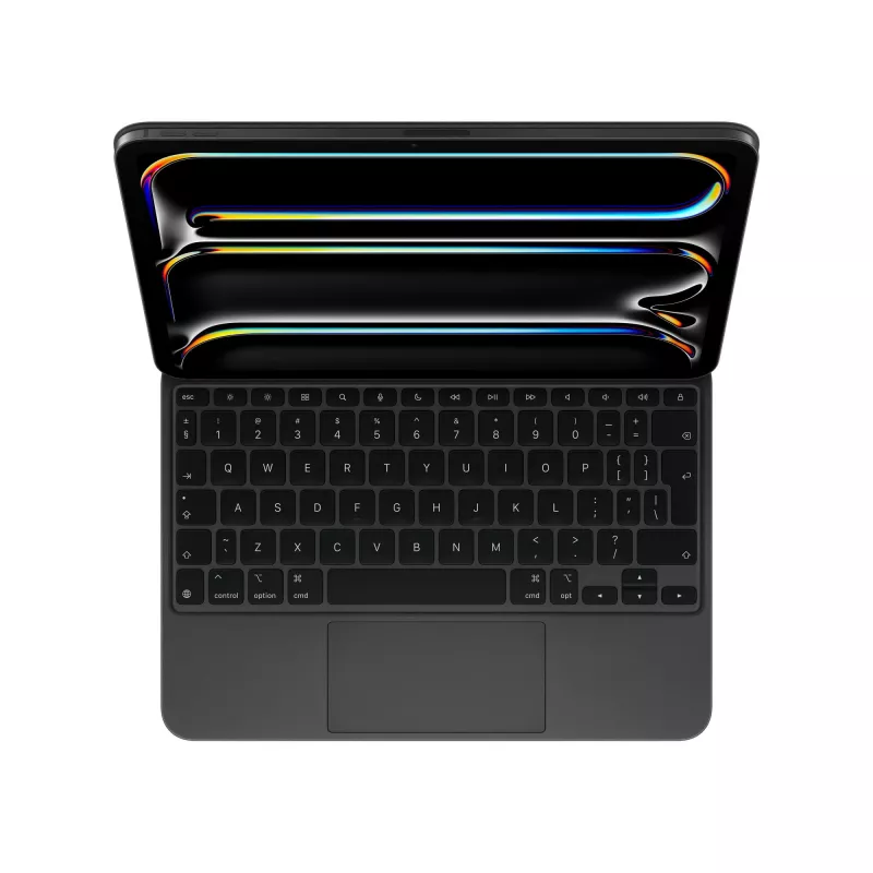 Apple Magic Keyboard QWERTY Αγγλικό Μαύρο Ασύρματο Trackpad
