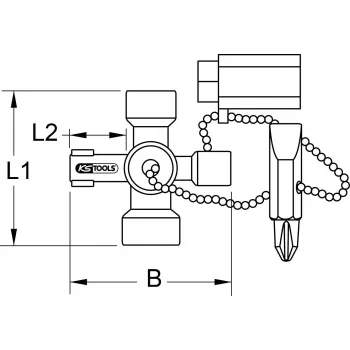 Κλειδί ηλεκτρικού πίνακα KS TOOLS 130.1010, 42 mm