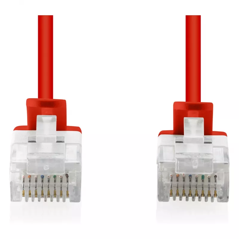 Καλώδιο δικτύου Patch DIGITUS CAT 6 U-UTP λεπτό, 1 m, κόκκινο