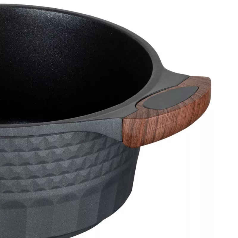 Σκεύη κουζίνας Resto Kitchenware Capella 2,6 L στρογγυλό μαύρο ξύλο