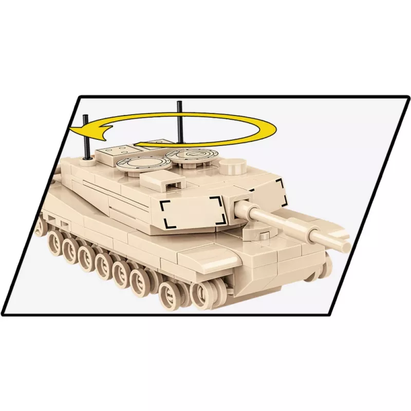 Σετ κατασκευής Cobi Abrams M1A2 — 174 τεμάχια, συνιστώμενη ηλικία 6+, μπεζ