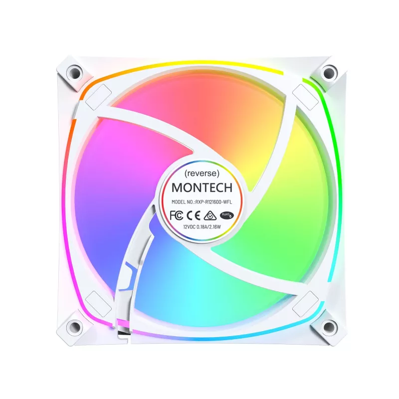 MONTECH RX120 PRO λευκό 120mm ARGB ανεμιστήρας κουτιού
