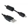 Καλώδιο USB DeLOCK 1,83 m μαύρο αρσενικό/θηλυκό επινικελωμένο