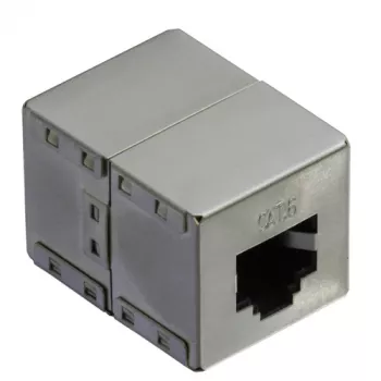 Υποδοχή θηλυκή Modular RJ-45 VALUE Cat.6 θωρακισμένη ασημί