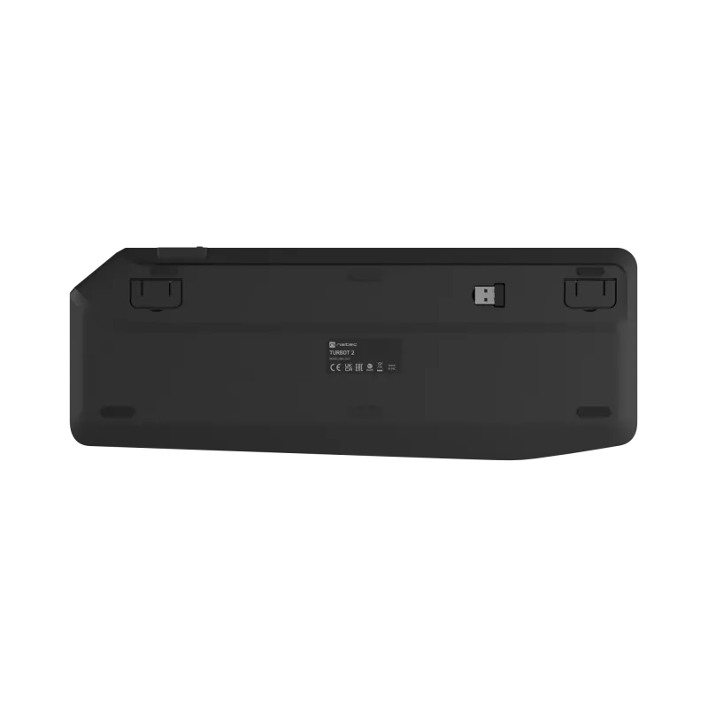Natec Turbot 2 | Πληκτρολόγιο | Ασύρματο | US | Bluetooth | Μαύρο/Γκρι