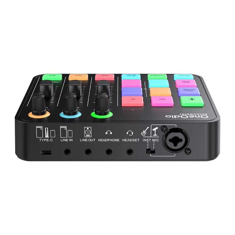 Μίκτης ήχου και κάρτα ήχου USB OneOdio Solocaster – συμπαγές επιτραπέζιο interface για streaming και ηχογράφηση