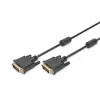 DIGITUS - Καλώδιο DVI - Dual Link - DVI-D (M) - DVI-D (M) - 5,0 m - χυτό, βίδες - Μαύρο (AK-320101-050-S)