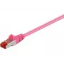 Microconnect SSTP601PI Καλώδιο δικτύου ροζ 1 m Cat6 S/FTP (S-STP)