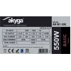 Akyga Basic AK-B1-550 ATX Τροφοδοτικό 550 W, ανεμιστήρας 120 mm, παθητικό PFC, Γκρι