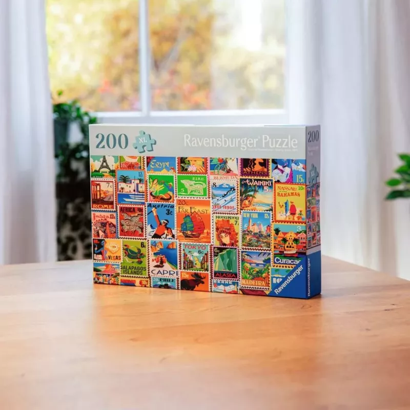 Παζλ Ravensburger Feel Well & Puzzle – Briefmarken, 200 τεμάχια