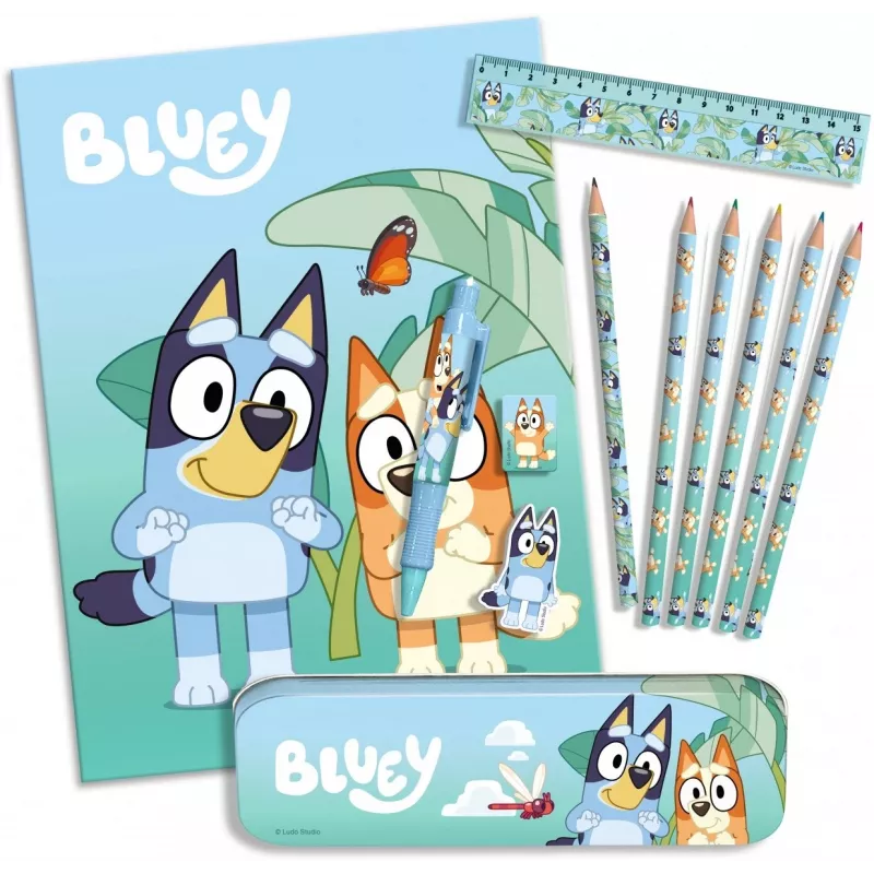 Σετ σχολικών ειδών 12 τεμ. Bluey