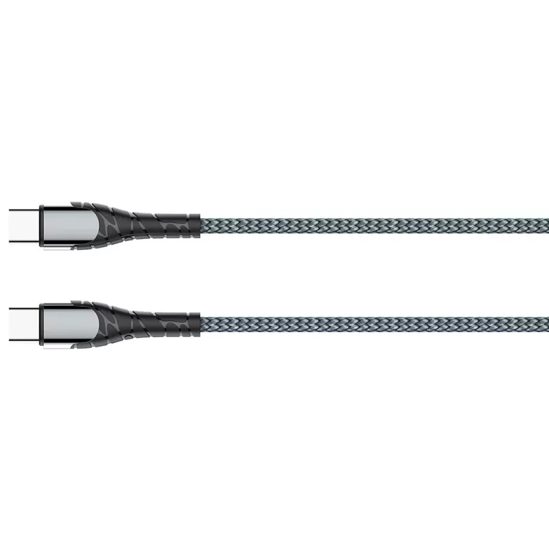 Καλώδιο φόρτισης USB Type-C ColorWay CW-CBPDCC040-GR, 65W PD, 1 m, πράσινο