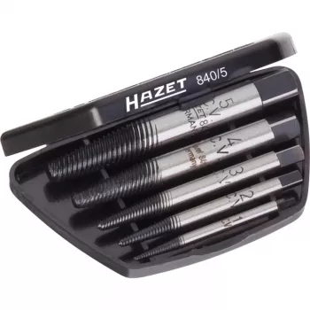 Σετ εξολκέα βιδών Hazet 840/5 για κατεστραμμένες βίδες και μπουλόνια M3–M18