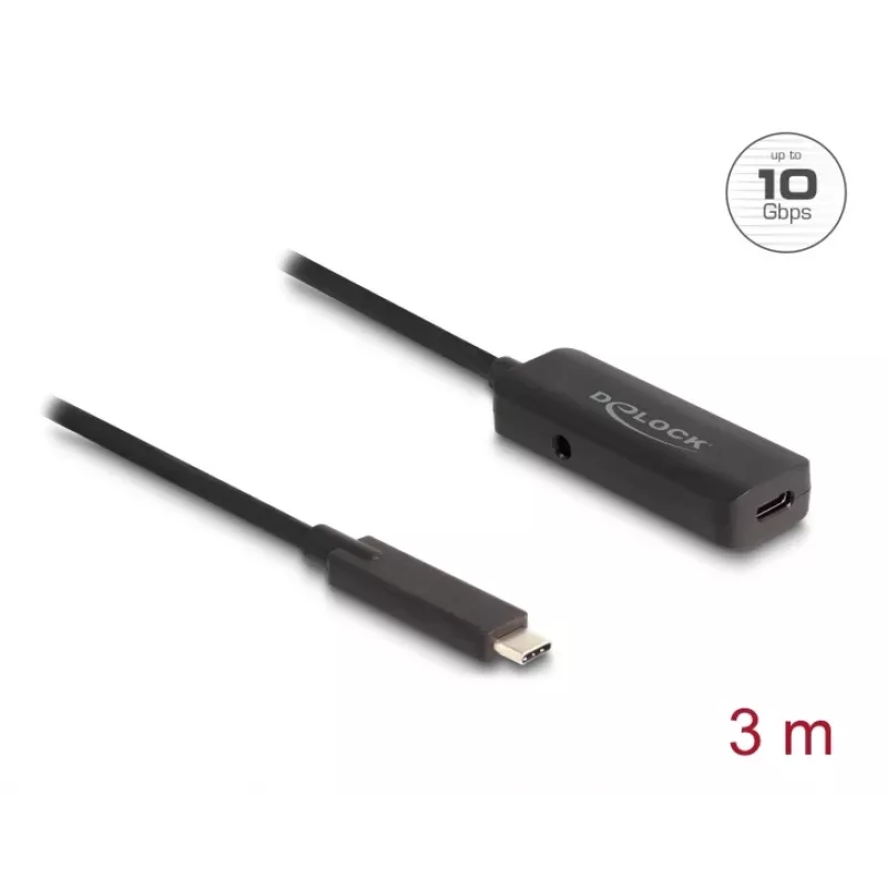 Καλώδιο USB DeLOCK 80027 3 m USB-C μαύρο