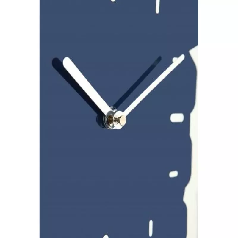 NeXtime Επιτοίχιο ρολόι 3072bl Thumbs up, 40,5x41,5 cm, Επιτοίχιο, Μπλε/Ασημί