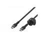 Καλώδιο BoostCharge USB-C/USB-C πλεκτό σιλικόνης 2 m, μαύρο